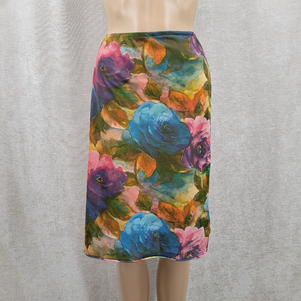 Van Roalte 60s Vintage Floral Multicolor Women's Half Slip Skirt